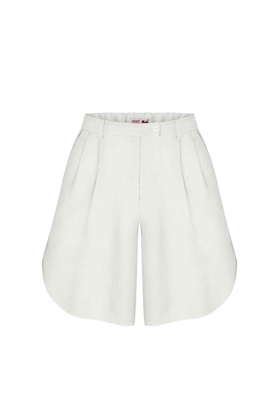 Льняні широкі шорти