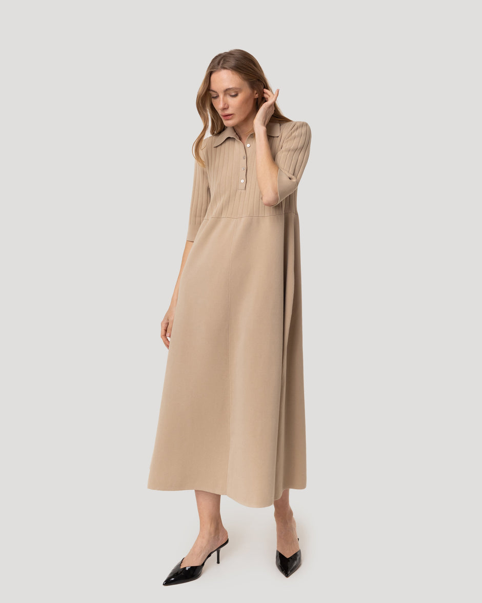 Трикотажна сукня-поло