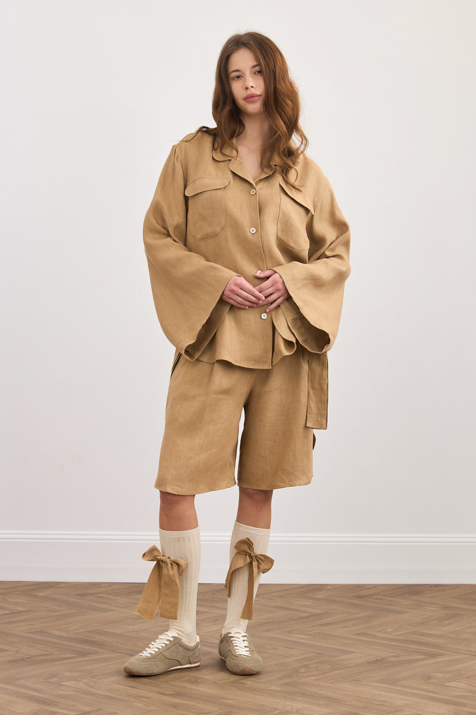 М'яка лляна куртка-сорочка