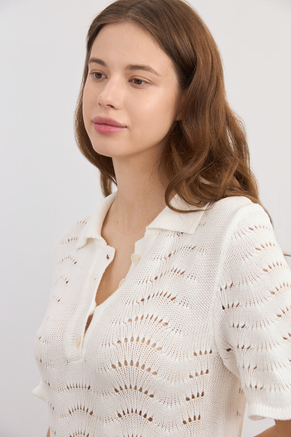 Хвиляста в'язана сукня