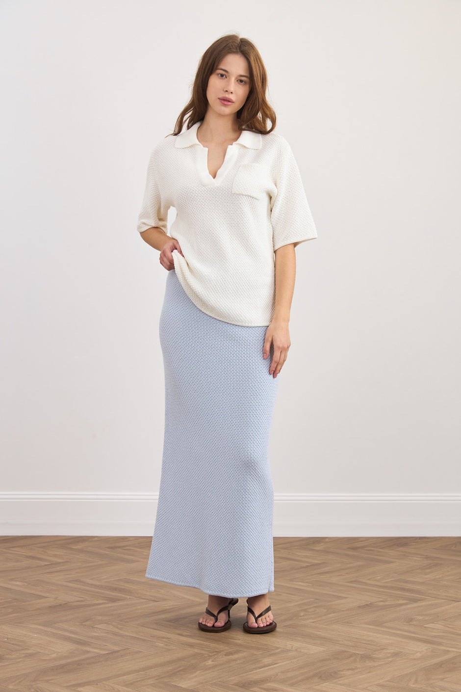 3D в'язана спідниця-костюм