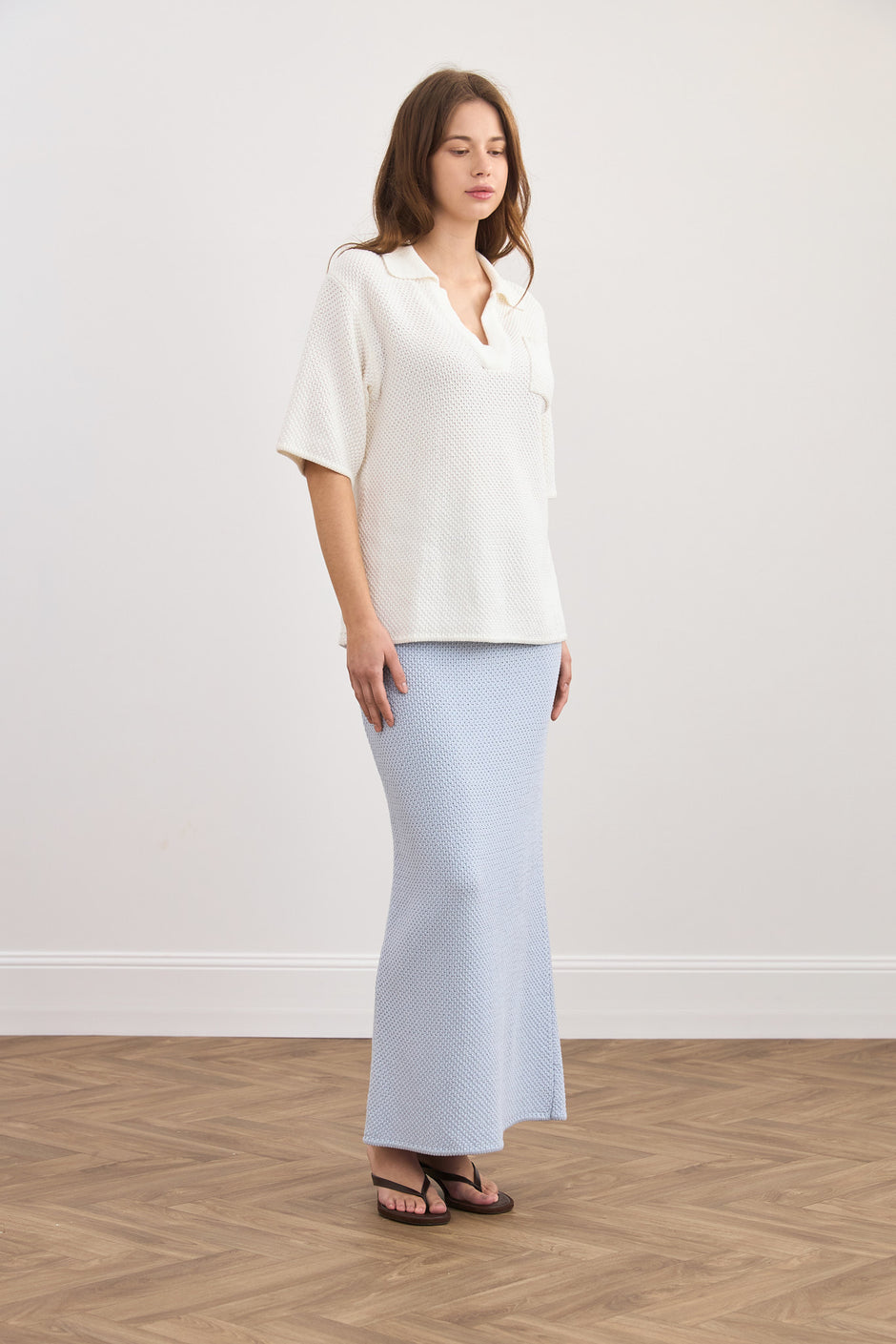 3D в'язаний костюм-поло