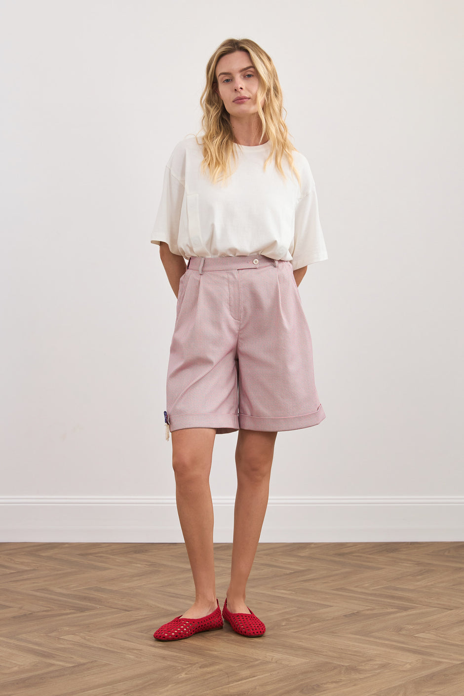 Шорти з ілюзією в клітинку