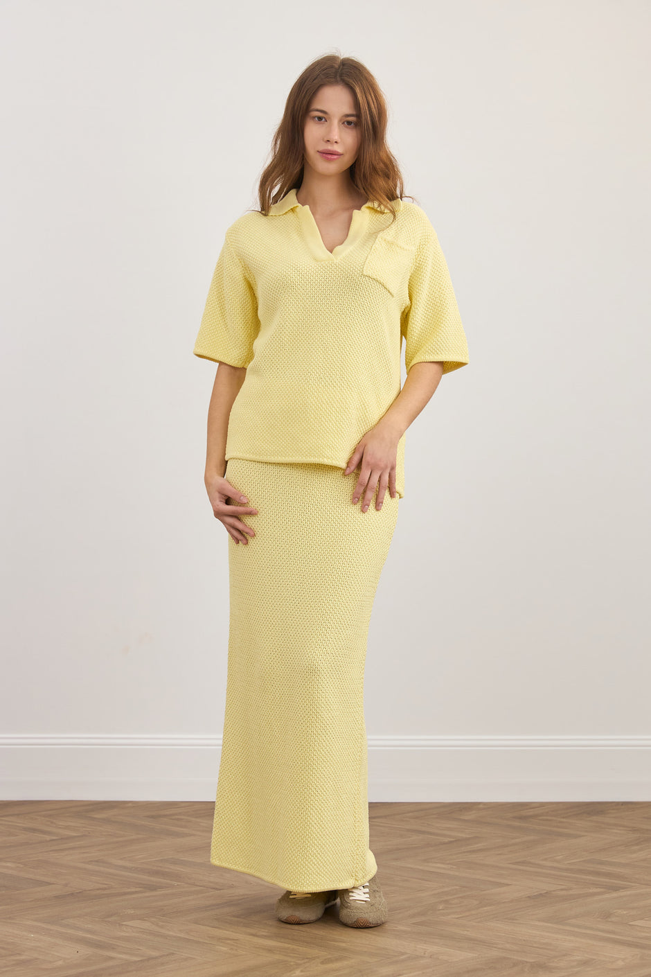 3D в'язаний костюм-поло