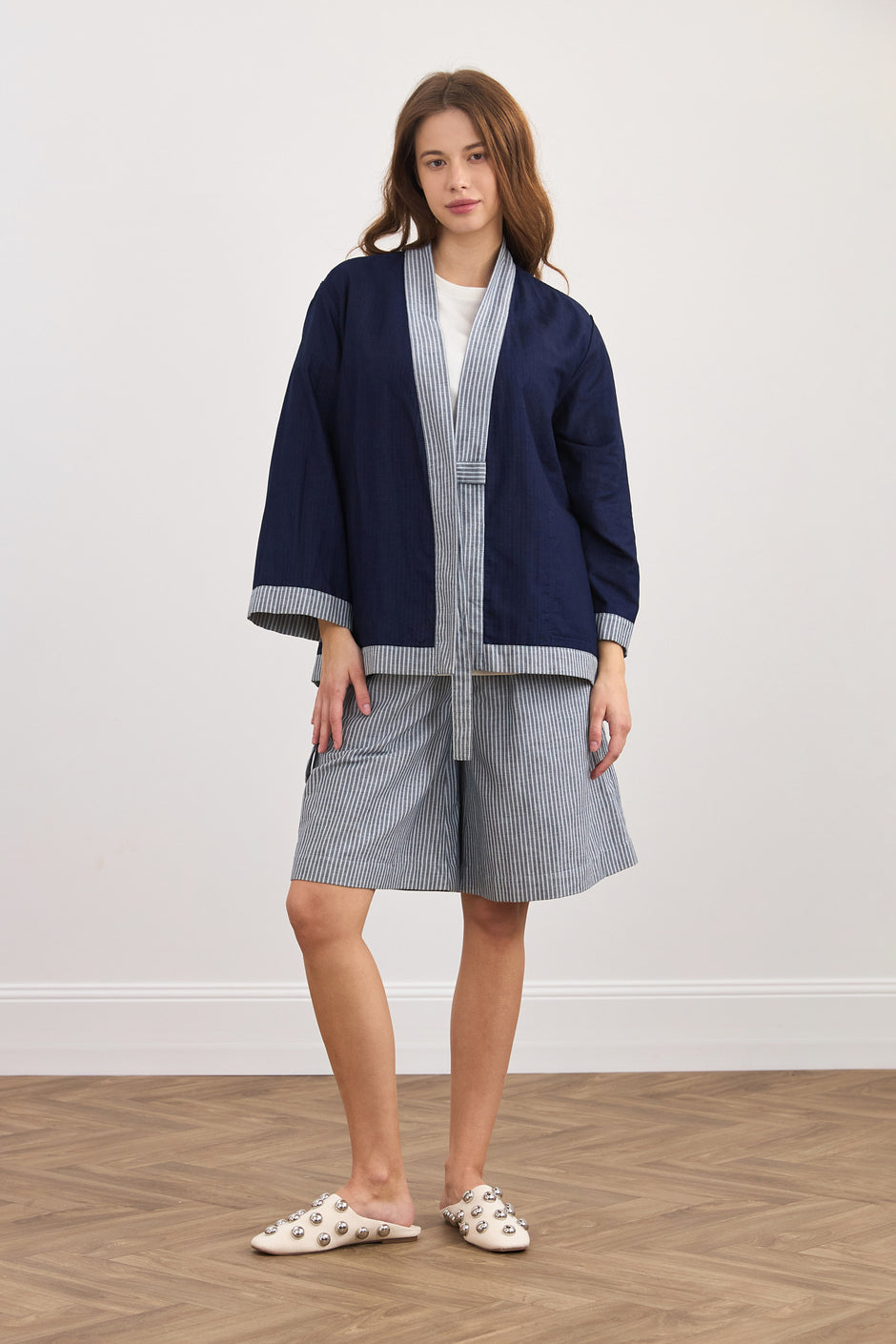 Двостороннє лляне кімоно