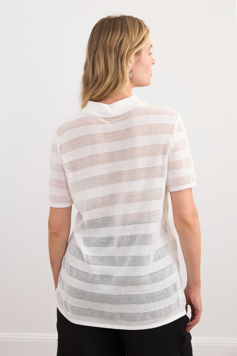 Смугасте біле поло