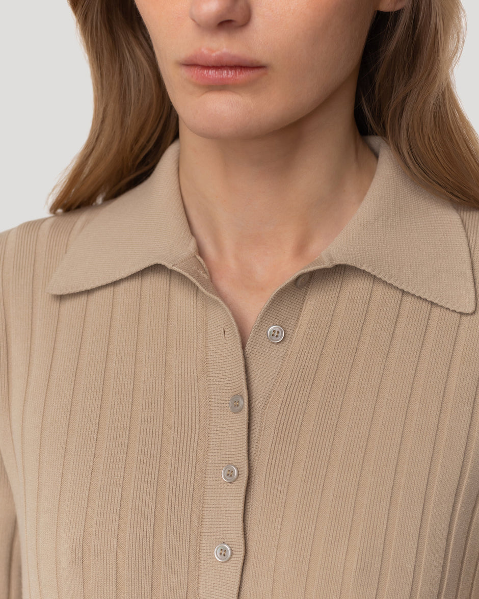 Трикотажна сукня-поло