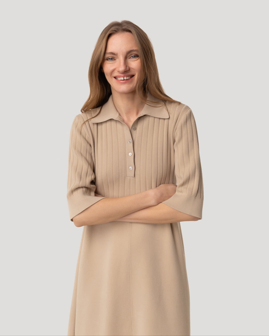 Трикотажна сукня-поло