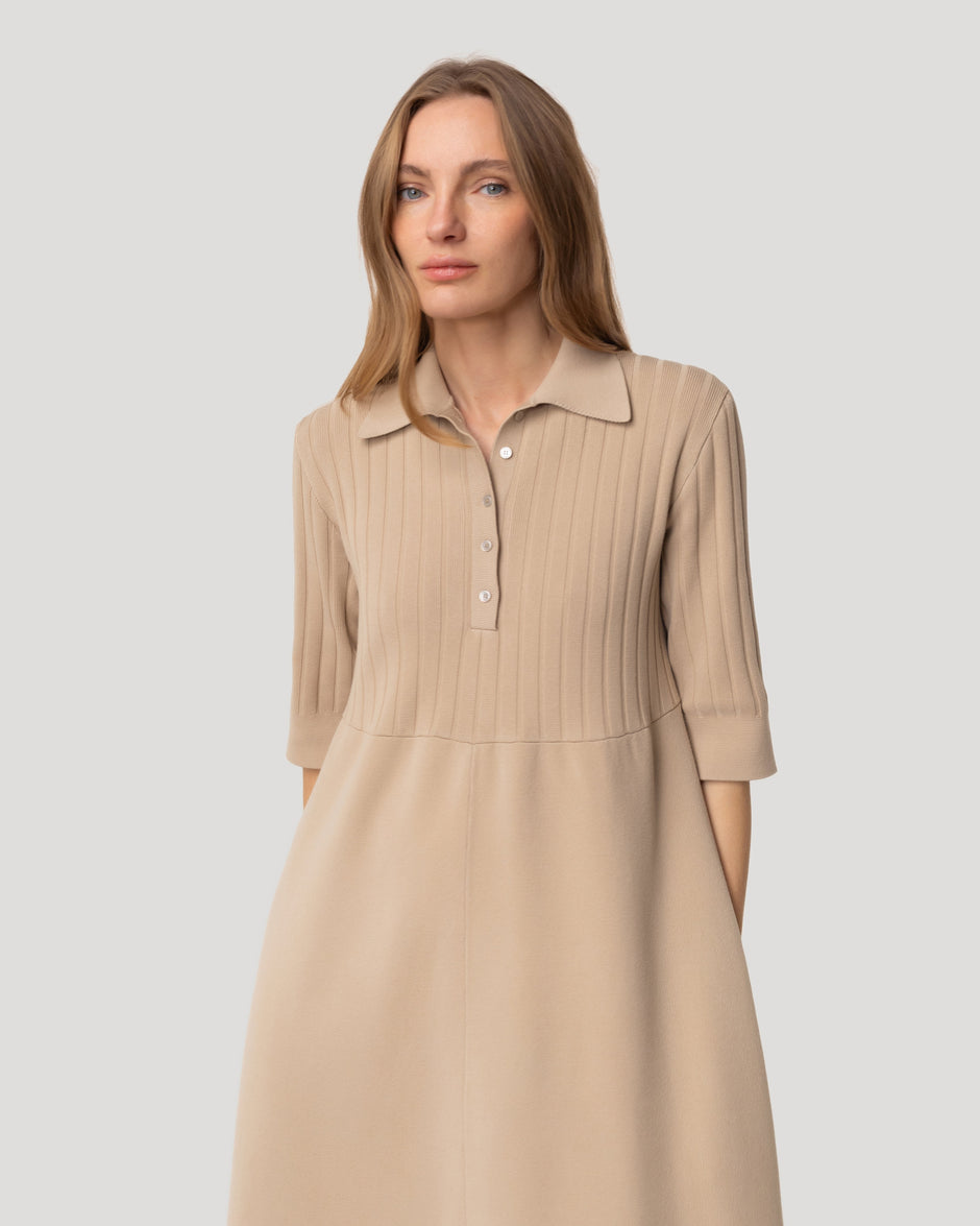 Трикотажна сукня-поло