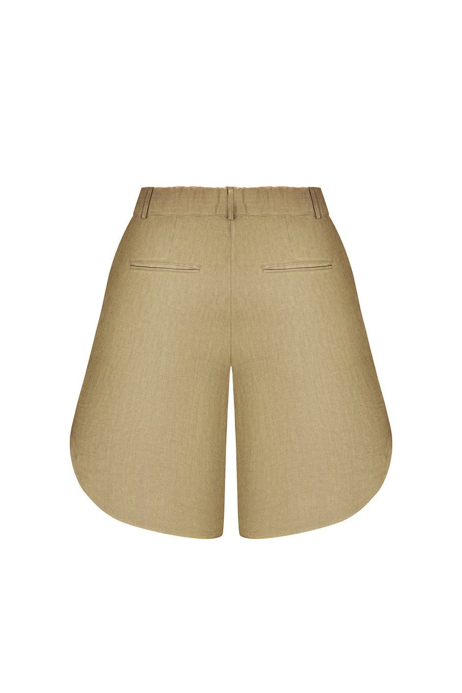 Льняні широкі шорти