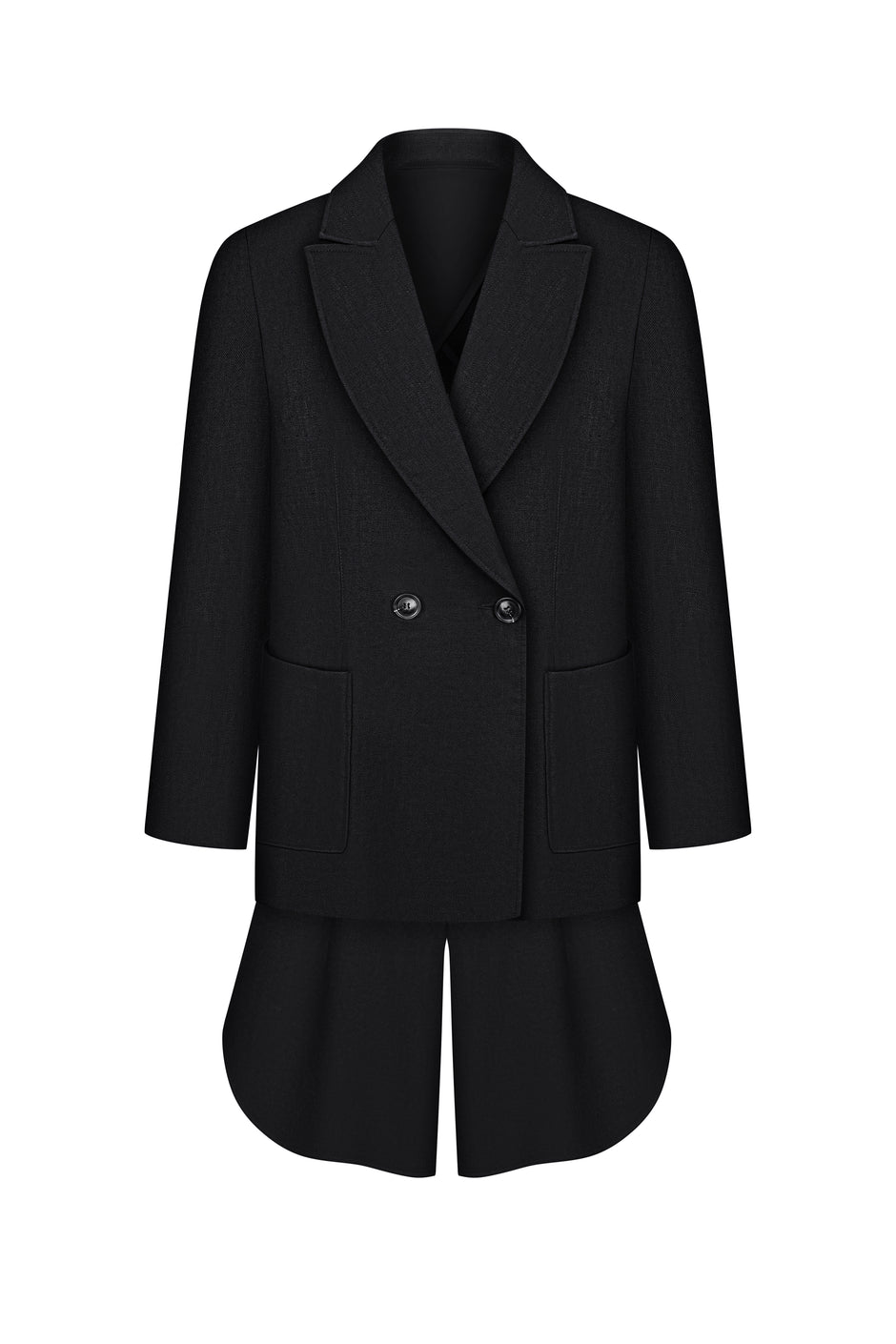 Льняні широкі бермуди