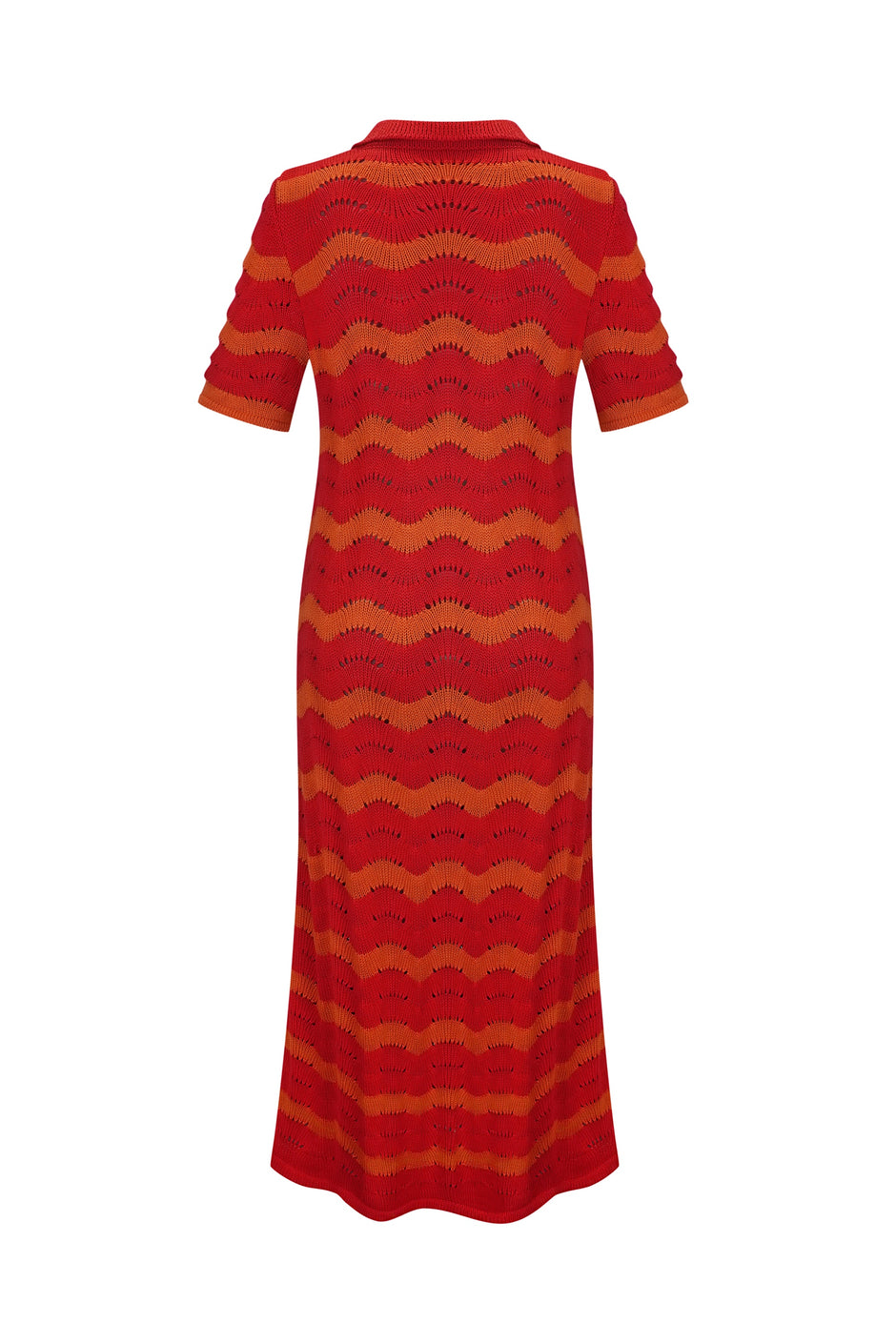 Хвиляста в'язана сукня