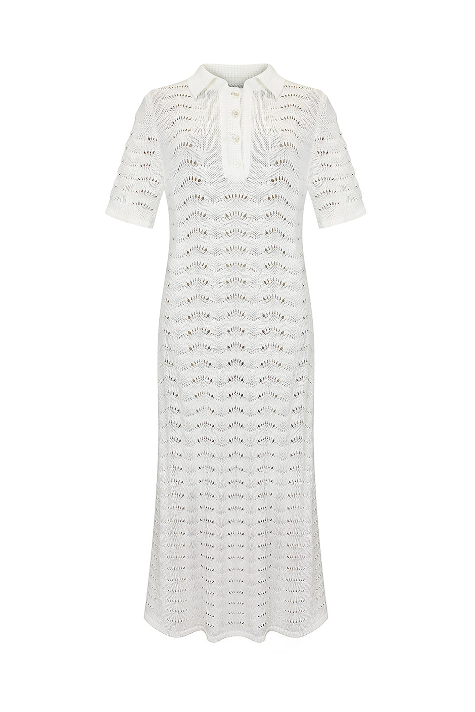 Хвиляста в'язана сукня