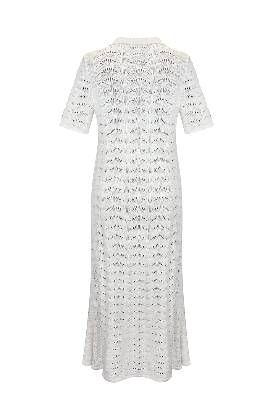 Хвиляста в'язана сукня